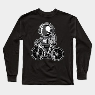 Astronaut Bicycle Long Sleeve T-Shirt